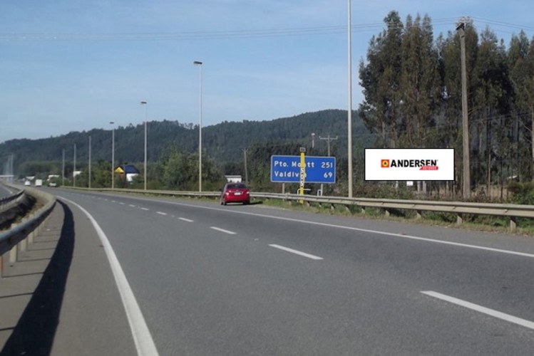 Lanco | Ruta 5, salida sur Lanco | Caminero